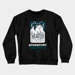 Off Road Outdoor Adventure Outdoorsman Crewneck Sweatshirt